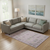 10' X 14' Plum And Gray Geometric Washable Area Rug With UV Protection