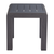 23" Black Aluminum Square Outdoor Side Table