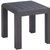 23" Black Aluminum Square Outdoor Side Table
