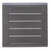 23" Black Aluminum Square Outdoor Side Table