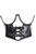 Top Drawer Faux Leather Steel Boned Lace-Up Open Cup Waist Cincher