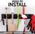 Wall Mount Mop and Broom Organizer