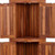 12" Brown Solid Wood Double Door Bathroom Cabinet
