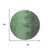 8' Fern Green And Sage Abstract Washable Round Rug With UV Protection