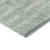 10' X 14' Mint Green And Ivory Striped Washable Area Rug With UV Protection