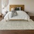 3' X 5' Taupe And Ivory Floral Washable Area Rug With UV Protection