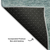 3' X 5' Teal Gray And Ivory Abstract Washable Area Rug With UV Protection