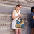 Fair and Square Two Tone Journey Canvas Shoulder Bag