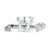 26" Clear Novelty Table Lamp With Drum Shade