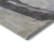 5' X 8' Ivory Charcoal And Beige Abstract Washable Area Rug With UV Protection