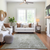 5' X 8' Linen And Beige Abstract Washable Area Rug With UV Protection