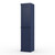 17" Navy Blue Solid Wood Free Standing Double Door Linen Cabinet