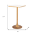 Faux Terrazzo and Steel Square Bar Table