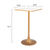 Faux Terrazzo and Steel Square Bar Table