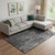10' X 14' Black And Ivory Geometric Washable Area Rug With UV Protection