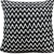 20" Black And Ivory Chevron Cotton Blend Throw Pillow Cover