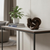 8" Brown Solid Wood Tabletop Sculpture