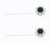 Swarovski Bobby Pins w/ Black & Crystal Stones 