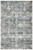 3'x5' Teal Machine Woven Floral Traditional Indoor Area Rug