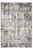 3'x5' Grey Machine Woven Abstract Drip Indoor Area Rug
