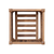 18" Natural Solid Wood Indoor Outdoor Square Planter Box
