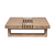 33" Natural Solid Wood Outdoor Coffee Table