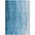 10' X 14' Teal Blue Aqua And Turquoise Ombre Washable Indoor Outdoor Area Rug