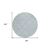 8' Sky Blue And Ivory Round Geometric Washable Indoor Outdoor Area Rug