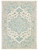 8' X 10' Turquoise and Cream Medallion Area Rug