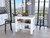 White and Gray 41" Kitchen Island With Storage