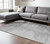 9' X 12' Gray Charcoal And Silver Abstract Washable Indoor Outdoor Area Rug