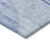 9' X 12' Denim Blue And Sky Blue Geometric Washable Indoor Outdoor Area Rug