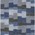 10' X 14' Navy Blue And Sky Blue Geometric Washable Indoor Outdoor Area Rug