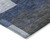 10' X 14' Navy Blue And Sky Blue Geometric Washable Indoor Outdoor Area Rug
