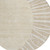 8' Beige And Khaki Round Abstract Washable Indoor Outdoor Area Rug