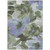 10' X 14' Olive Green And Fern Green Floral Washable Indoor Outdoor Area Rug