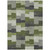 9' X 12' Olive Green And Artichoke Green Geometric Washable Indoor Outdoor Area Rug
