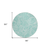 8' Teal Blue And Ivory Round Paisley Washable Indoor Outdoor Area Rug