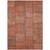 8' X 10' Salmon Copper And Gray Patchwork Washable Indoor Outdoor Area Rug