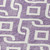 8' Purple And Ivory Round Geometric Washable Indoor Outdoor Area Rug