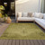 8' X 10' Gold Brown And Wheat Oriental Washable Indoor Outdoor Area Rug