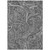 10' X 14' Gray Silver And Charcoal Paisley Washable Indoor Outdoor Area Rug