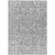 9' X 12' Gray Silver And Charcoal Floral Washable Indoor Outdoor Area Rug