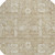 8' Beige Tan And Ivory Round Oriental Washable Indoor Outdoor Area Rug