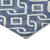 8' X 10' Navy Blue And Ivory Geometric Washable Indoor Outdoor Area Rug