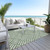 8' X 10' Green And Ivory Geometric Washable Indoor Outdoor Area Rug