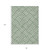 8' X 10' Green And Ivory Geometric Washable Indoor Outdoor Area Rug