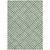 8' X 10' Green And Ivory Geometric Washable Indoor Outdoor Area Rug