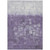 10' X 14' Purple And Silver Abstract Washable Indoor Outdoor Area Rug