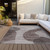 8' X 10' Brown Taupe And Beige Abstract Washable Indoor Outdoor Area Rug
